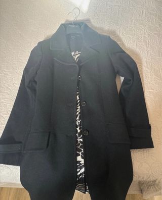 Giacca donna nera con fantasia interna