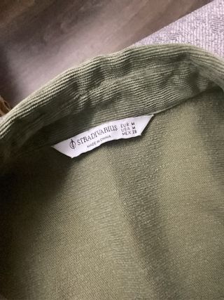 Camisa verde de pana