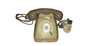 Telefono vintage beige/marrone