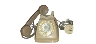 Telefono vintage beige/marrone