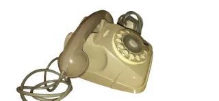 Telefono vintage beige/marrone