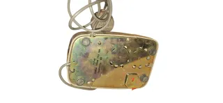 Telefono vintage beige/marrone