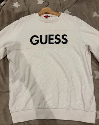 Sudadera Guess Blanca Talla Única L