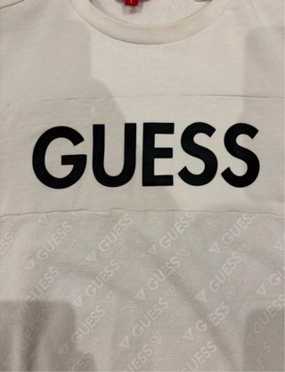 Sudadera Guess Blanca Talla Única L