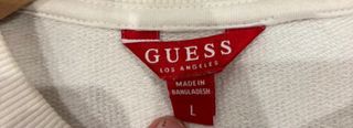 Sudadera Guess Blanca Talla Única L