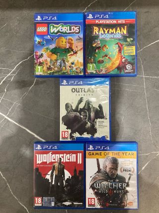 Lotto 5 giochi ps4 vario genere