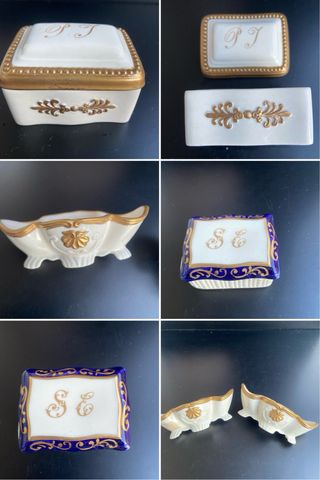 Lotto porcellane d'arte da collezione