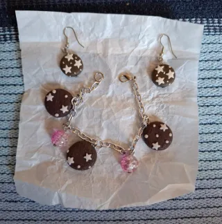 Set orecchini e bracciale Pan di Stelle