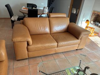 Sofás de Piel Natuzzi Marrones (2)