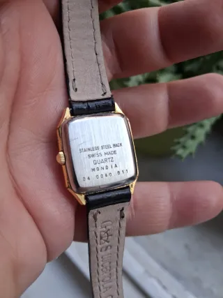 Orologio Mondia donna cinturino lucertola vintage