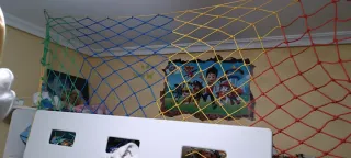 Red de seguridad multicolor