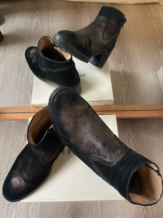 Botines Bimba y Lola piel marrón y negro