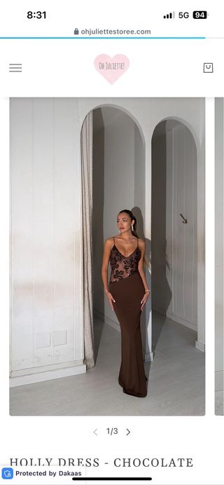 Vestido Holly Dress Chocolate