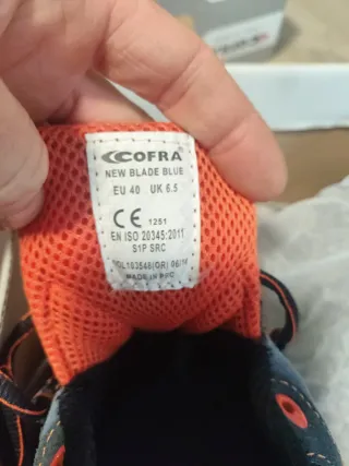 Zapato seguridad Cofra Talla 40