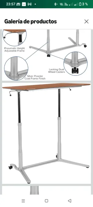 Escritorio MAIDESITE regulable
