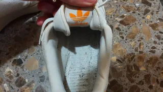 Zapatillas Adidas Naranja y Blanco