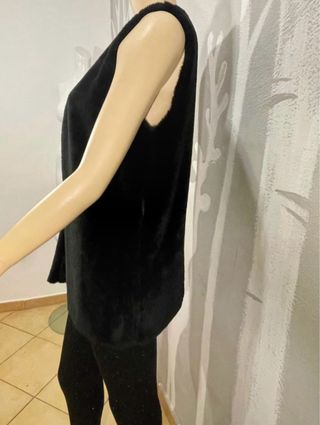 Gilet eco pelliccia nero Charget XS/S/M