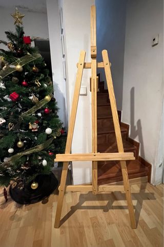 Caballete de madera para pintar