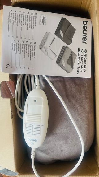 Manta Eléctrica Beurer HD 75 Cosy Taupe