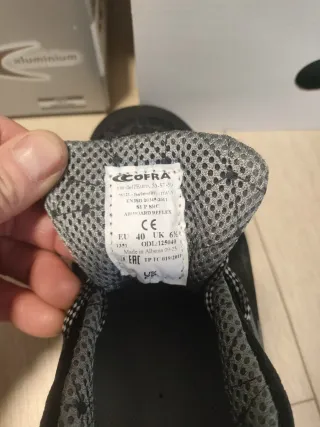Zapato Seguridad Cofra Talla 40