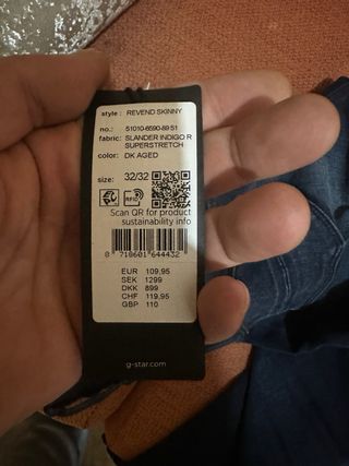 Pantalones G-Star RAW Skinny Revend Nuevos Talla M
