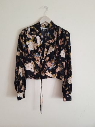 Blusa Zara Estampada Flores