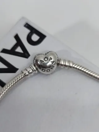 Pulsera Pandora Reflexiones Corazón Plata