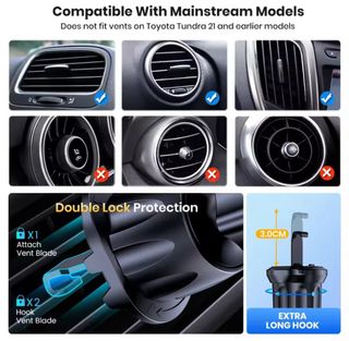 Soporte Móvil Coche Rejilla TOPK