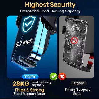 Soporte Móvil Coche Rejilla TOPK