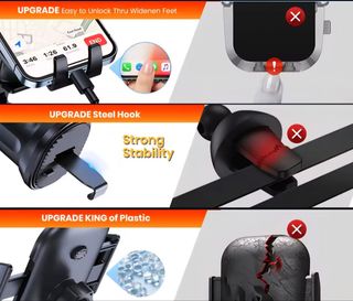 Soporte Móvil Coche Rejilla TOPK