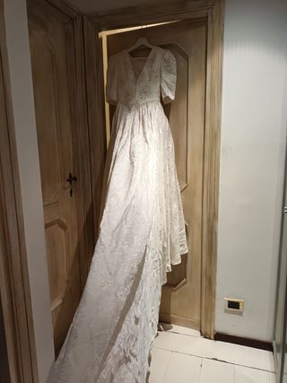 Vestito d sposa con swarosky da atelier Piera Lisi