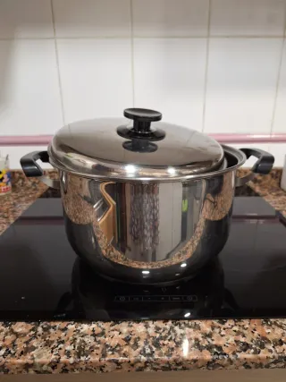 Olla Acero Inoxidable 8-10L. No apta para inducció
