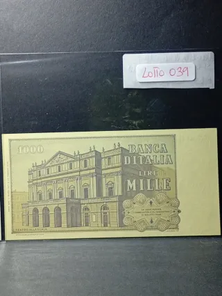 Lotto 2 Banconote Lire 2000+1000 FDS