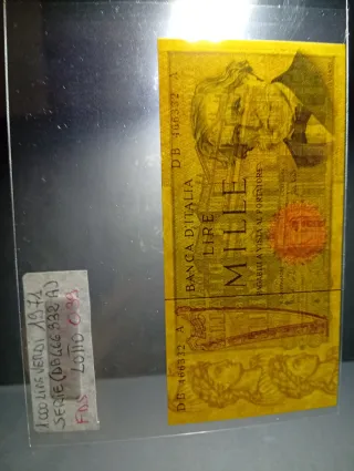 Lotto 2 Banconote Lire 2000+1000 FDS