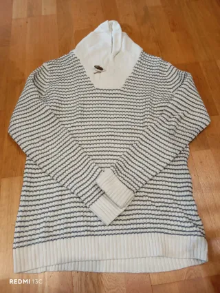 Jersey H&M rayas cuello alto Talla XL