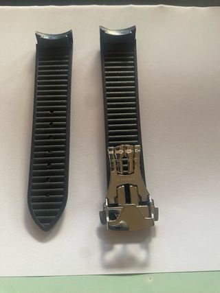 Cinturino silicone nero20mm per Omega Seamaster