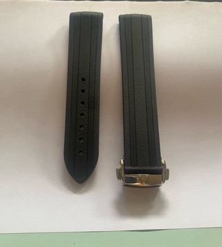 Cinturino silicone nero20mm per Omega Seamaster