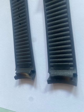 Cinturino silicone nero20mm per Omega Seamaster