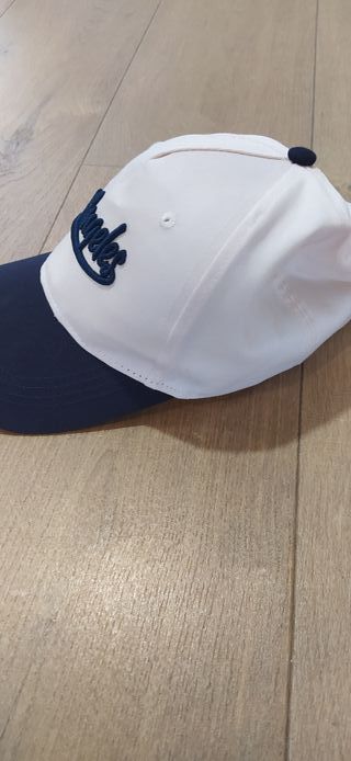 Gorra Los Angeles unisex blanca y azul
