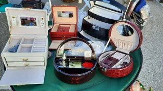 Portagioie vintage rosso e bianco