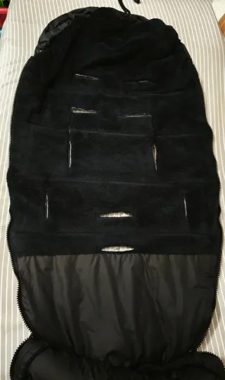 Saco de silla de paseo negro Cotton moose