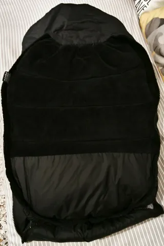 Saco de silla de paseo negro Cotton moose