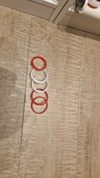 Pulseras Flamenco Niña Rojas y Blancas