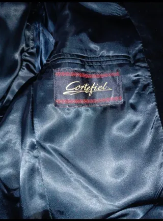 Blazer Terciopelo Cortefiel azul marino