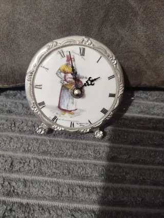 Reloj Limoges sobremesa porcelana
