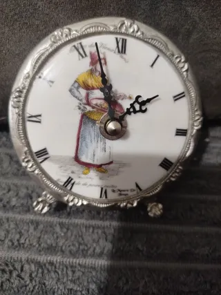 Reloj Limoges sobremesa porcelana