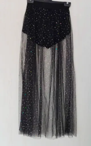 Falda pantalón mujer con brillos