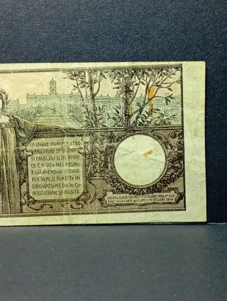 5 Lire Biglietto di Stato 1904 Serie Bassa 151