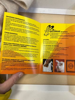 Maglia interna lana angora Medima L