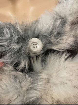 Eco pelliccia pelo lungo soffice tg.S/M